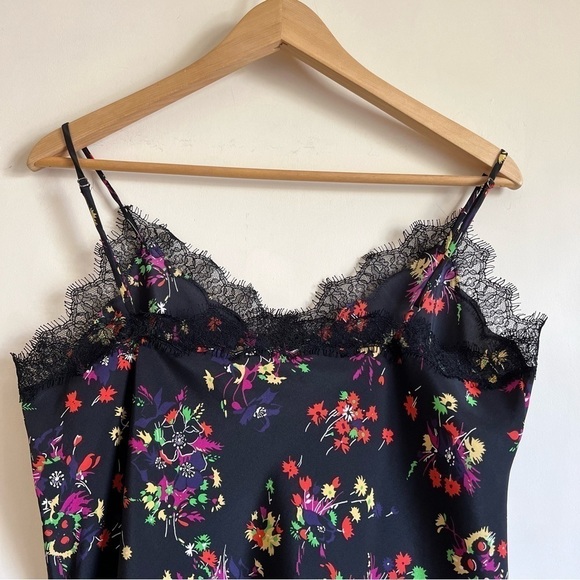 Veronica Beard Gil Cami in Black Multi Silk - Picture 12 of 14